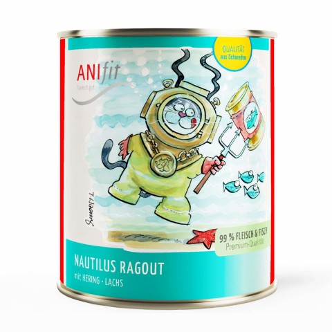 Cat Wet pet food Nautilus Ragout 810g 6 Piece -1- Anifit